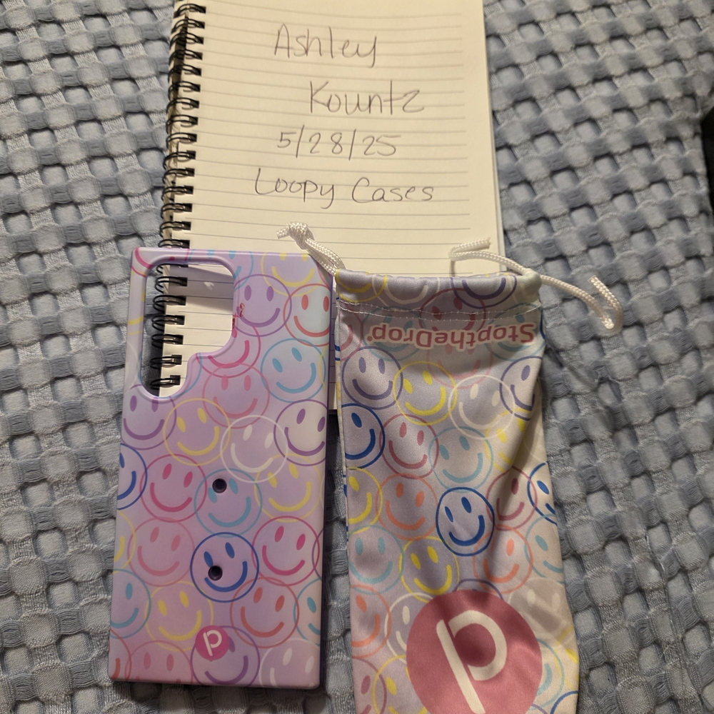 Loopy Case Pink and Purple Swirl Phone Case